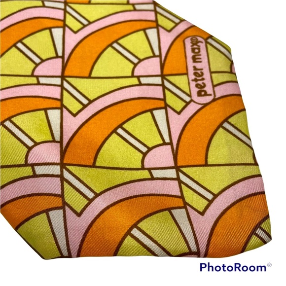 Peter Max Original 70’s Pop Art Men’s Necktie Beautiful Design Great Gra… - Picture 2 of 6